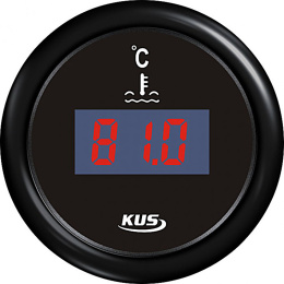 Указатель температуры воды 25-120 град цифровой черн/черн (BB) KUS (KY24200)
